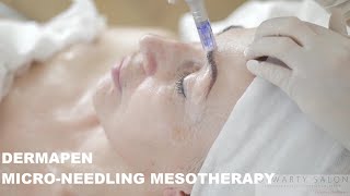 Dermapen  mezoterapia mikroigłowa microneedling mesotherapy skin facial procedure ASMR PL [upl. by Tahp]