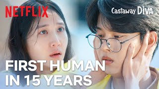 Park Eunbin meets Cha Hakyeon her first human in 15 years  Castaway Diva Ep 1  Netflix ENG CC [upl. by Melva723]