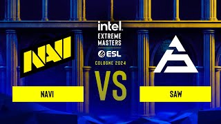 NAVI vs sAw  IEM Cologne 2024  Group A [upl. by Dougherty]