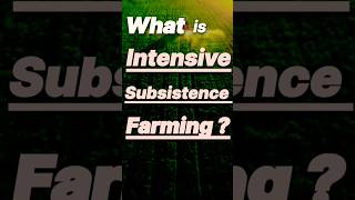 Intensive subsistence farming  features of intensive subsistence farming  agriculture  geography [upl. by Thetes]