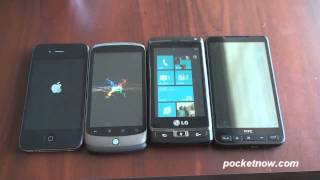 Windows Phone 7 Startup Speed Test  Pocketnow [upl. by Hametaf]