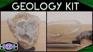 Breaking Open Rocks To Find Crystals  STEM Product Reviews  National Geographic Geodes [upl. by Janetta]