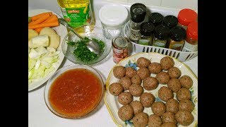 Sauce Tomate Boulettes Viande de Boeuf I Soupou Bantou Tewou [upl. by Marlane]