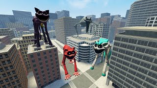 CatNap amp Other Monsters From Poppy PlayTime Chapter 3 Chase Me in Big City in Garrys Mod [upl. by Sucam633]