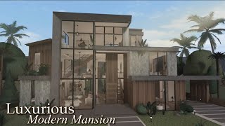 Bloxburg Luxurious Modern Mansion  Roblox Bloxburg  Speedbuild [upl. by Ancelin121]