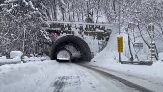 走ってみたシリーズ173高山の雪景色雪道の国道158号線平湯ICから高山IC [upl. by Snilloc]