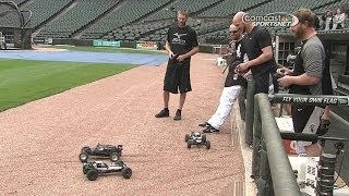 White Sox players race remote control cars [upl. by Cuyler281]