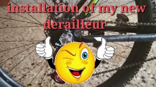 My new saiguan back gear installationthe most chep derailleur [upl. by Ainola434]