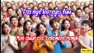 Nye dzi yiɔ fuu kple dzidzɔ Mon cœur est tellement rempli de joie  Chant Choral Lyrics [upl. by Naitsirk]