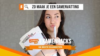 Examenhacks  Zo maak je een samenvatting voor je examen [upl. by Alabaster977]