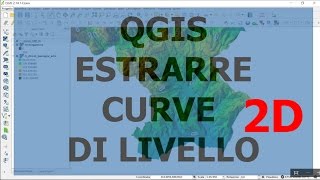 QGIS estrarre curve di livello 2D [upl. by Tati]