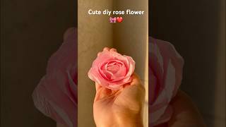 CUTE DIY ROSE FLOWER🎀❤️diyfashionhack [upl. by Jeggar]