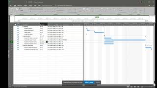 Shutdown with MS Project Insert amp Delete task [upl. by Justino634]