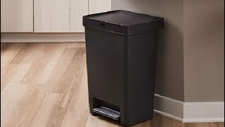 Rubbermaid Premier Series II Step On Trash Can for Home and Kitchen Review [upl. by Roeser]