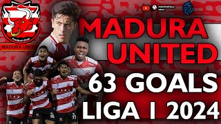 MADURA UNITED FULL HIGHLIGHT 63 GOAL DI LIGA 1 2024 INDONESIA [upl. by Rosinski117]