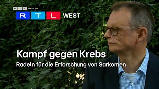 Kampf gegen Krebs Radeln für die Erforschung von Sarkomen  RTL WEST 11092023 [upl. by Anwadal]