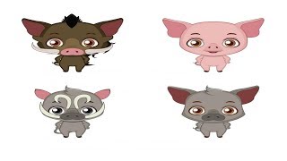 All Pig Species  Species List [upl. by Retse]