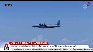 Japan scrambles jets after Chinese military plane breaches its airspace briefly [upl. by Nettirb]