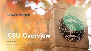 CSUF Highlights amp System Overview [upl. by Rugen]