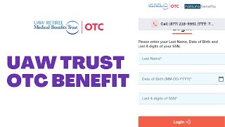 UAW Trust OTC Benefit uawtrustorgotcbenefit ⏬👇 [upl. by Ednihek994]