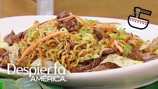 Receta de fideos orientales con pollo y verduras [upl. by Crandall827]