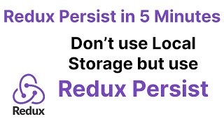 Redux Persist  React Native Redux Tutorial [upl. by Bittner]