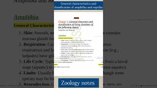 General characteristics and classification of living chordates of Amphibia and Reptilia  zoology [upl. by Asiluy]