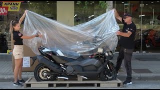 unboxing the SYM TL 508  new mega scooter 2021 [upl. by Gilbertine]