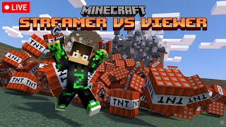 Minecraft Streamer VS Viewers TNT Game shorts minecraft [upl. by Kristie332]