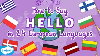 Learn to Say Hello in 24 Languages  European Day of Languages [upl. by Gronseth]