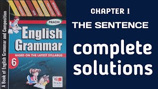 Prachi English Grammar  Class 6  Chapter 1  Answer key icseclass6th icseenglish icsesolution [upl. by Baudoin529]