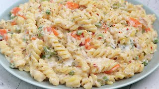 রেস্টুরেন্ট স্টাইলে হোয়াইট সস পাস্তা  Creamy Cheesy White Sauce Pasta [upl. by Mcallister]