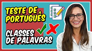 TESTE de PORTUGUÊS – CLASSES DE PALAVRAS Morfologia  Prof Letícia Góes [upl. by Aohk]