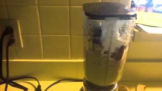 Making my first green smoothie  on vintage Osterizer [upl. by Hewes]