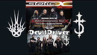 Wisconsin Death Trip 20 Year Anniversary Tour  StaticX  Devil Driver  Dope  Wayne Memorial [upl. by Dranreb]