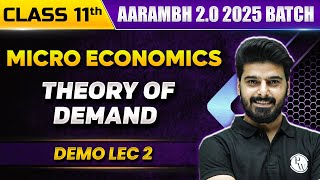 Theory of Demand  Economics  Class 11th Commerce [upl. by Eiclek991]