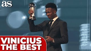 DISCURSO COMPLETO VINICIUS PREMIO THE BEST 2024 hoy  Real Madrid [upl. by Obel]