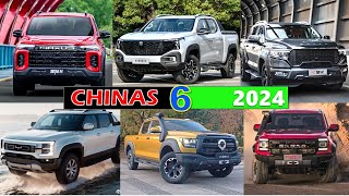 🔥 TOP 6 Pick Ups CHINAS 2024 Muy BESTIAS 🔥  Vary Topics [upl. by Duwe]