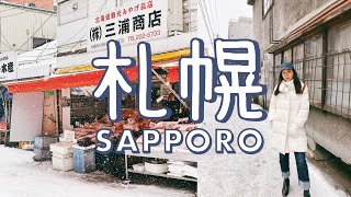 SAPPORO JAPAN TRAVELFOOD VLOG 🇯🇵  Winter in Hokkaido ❄️ 4K [upl. by Eerahc]