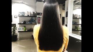 Keratin Treatment  Keratin hair treatment by Pure Brazilian  Cocoon Salon [upl. by Aisekal]