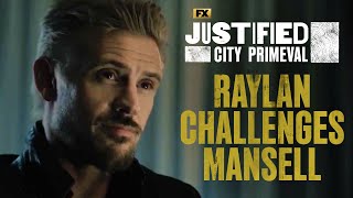 Raylan Challenges Mansell  Scene  Justified City Primeval  FX [upl. by Annaihr]