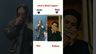 Who is rapper 🖤💜 bts sugajennie btsvsblackpink btsidol btsidol kpopidol blackpink btsmember [upl. by Itsirhc]