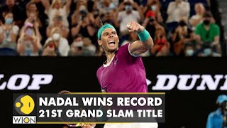 Australian Open 2022 Rafael Nadal beats Daniil Medvedev bags record 21st Grand Slam title  WION [upl. by Awuhsoj994]