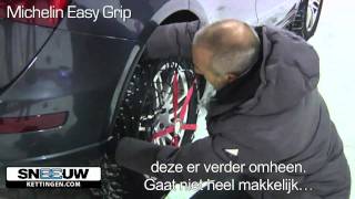 Michelin Easy Grip nieuwe generatie sneeuwkettingen van gevlochten kunststof [upl. by Haronid720]