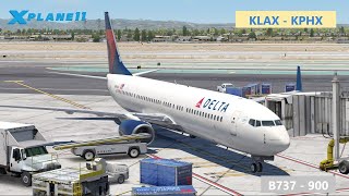 Boeing B737  900 Ultimate Update  KLAX  KPHX  Vatsim [upl. by Renaldo]