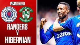 Rangers 10 Hibernian  Defoe Fires TenMan Rangers to Fifth Straight Win  Ladbrokes Premiership [upl. by Ladd373]