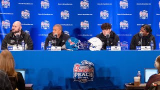 Penn State coaches and players preview Peach Bowl against Ole Miss on Dec 27 [upl. by Milzie232]