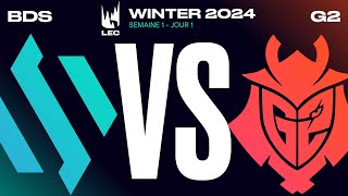 LEC Winter 2024 W1D1  BDS vs G2 [upl. by Liauqram]