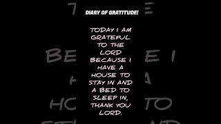 DIARY OF GRATITUDE beautifulwords grattitude thankyoulord [upl. by Hayyim842]