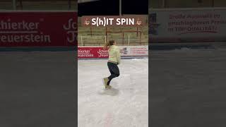 💩0 Points SIT Spin 😫⛸️Eiskunstlauf Adult  figure skating [upl. by Gaynor]